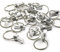 20 Pack Greenhouse Bolts and Rings Cropped Head Greenhouse Accessories, Aluminium Greenhouse Nuts and Bolts Hang Rings Hooks Set for Create Green House Anchor Tying Hanging Potted Plants