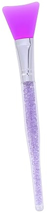 PACKOVE Cepillo de máscara de tubería de dhinestone pincel facial cepillo de máscara de maquillaje cepillo de silicona cepillo de Púrpura