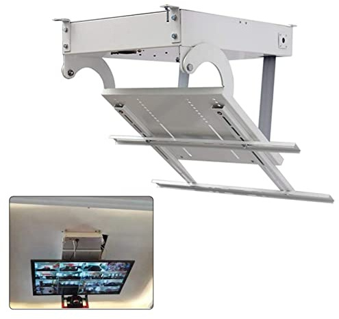 WQPMNYG Supporto TV Universale, Sollevatore TV Elettrico, Supporto TV Elettrico da soffitto per schermi da 32 a 70 Pollici, Telecomando, Ampio Tetto Inclinato motorizzato, capacità di carico di 150