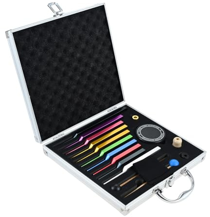 DRELD Stimmgabel,Stimmgabel Neurologie,10er Set (174 Hz, 285 Hz, 396 Hz, 417 Hz, 432 Hz, 528 Hz, 639 Hz, 741 Hz, 852 Hz, and 963 Hz), für Klangtherapie Gewichtete Stimmgabel Geeignet Meditation