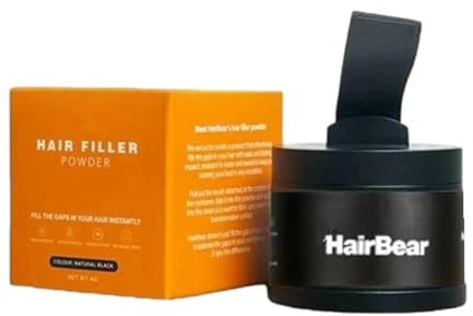 Polvere per attaccatura dei capelli a lunga durata e impermeabile, per capelli diradati, realizzata con ingredienti naturali