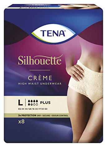 Tena Lady Pants for Incontinence Size L, Pack of 8