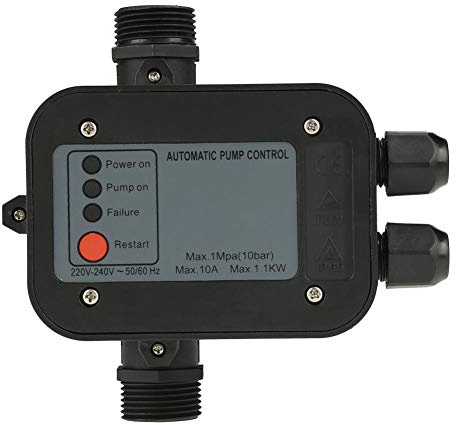 Pressure Switch, 220V Black Self-Priming Water Pump Pressure Switch Automatic Pressure Controller for Self-Priming Pump, Jet Pump, Garden Pump, Clean Water Pump, Centrifugal Pump, etc