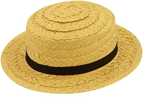 labreeze Adults Straw Boater Hat 1920’s Rowing Boat Hat Fancy Dress Party Costume Accessory