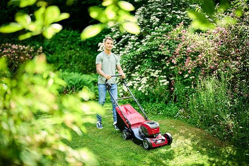 Mountfield Cordless Battery Lawnmower SP185 Li Kit, 48 V, 5 Ah, 46 cm – 1 Battery Included, 60 L Collector, Central Adjustment – Gardens up to 550 sqm
