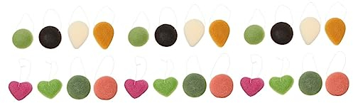 Ipetboom 24stücke Gesichtsreinigungsschwämme Sanfte Peeling-schwämme Für Tägliche Gesichtsreinigung Für Makeup-entfernung Und Hautpflege Zufällige Farben