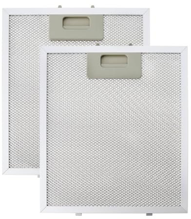 Be In Your Mind 2 Pièces en Alliage d'aluminium Maille Hotte Aspirante Filtre à Graisse Remplacement 260x230mm Cuisine Extracteur Filtre de Ventilation Argent