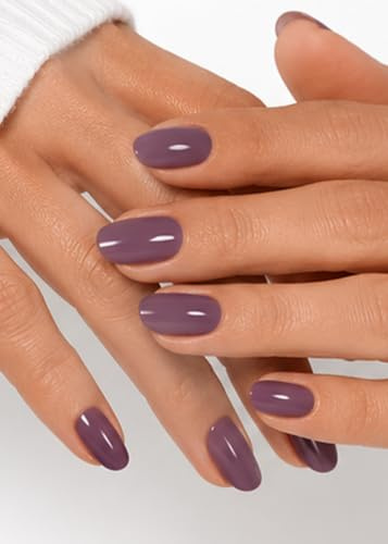 Wahrshei Nagelfolien |20pcs Dusty Plum Nagelfolie Selbstklebend | UV Gel Nagelfolie | Gel Nail Stickers, Gellack Wraps für Nagel