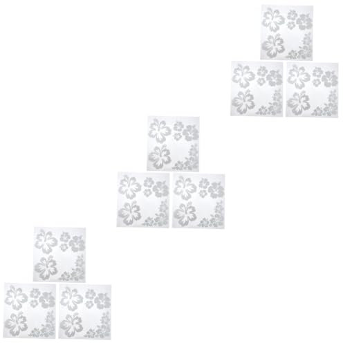 ULTECHNOVO 9sätze Hibiskus Autoaufkleber Teiliges Blumen Für Fahrzeugkarosserie Wasserdichtes Vinyl Zur Verschönerung Abdecken Kleiner Kratzer Für Und Fenster Geeignet