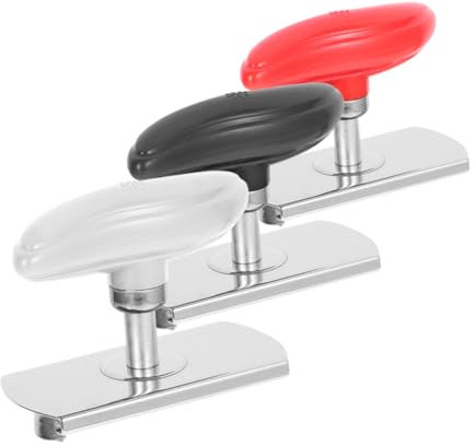 PHENOFICE 3piezas Multifuncional Abre Frascos Latas Tapas Acero Inoxidable Mango Abs Para Cocina