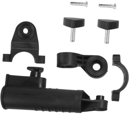 YARNOW Adjustable Golf Umbrella Holder Clip, Pp Cart Mount with Stable Grip and Angle Adjustable Design for Golf Course, Lightweight Multi-purpose On-the-go Use