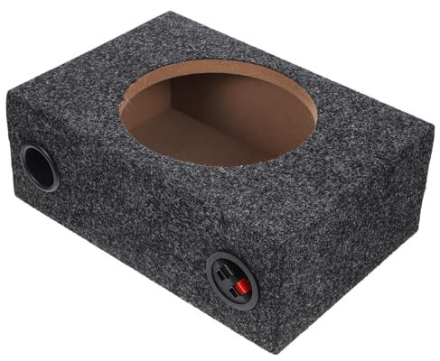 CLISPEED Boîtier de Caisson de Basses 8 Pouces Étanche pour Voiture Accessoire Audio Solide en Bois et ABS Amélioration du Système Audio Automobile