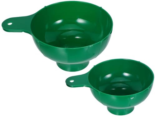 SOIMISS Embudos de Plástico de Boca Ancha para Cocina y Hogar, Resistentes a Golpes, Diseño Versátil, Juego de 2 Unidades para Llenar Botellas y Frascos