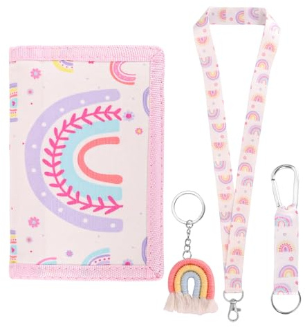 GADITIEK Pochette Tour de Cou pour Filles, Porte-Monnaie pour Enfants, Portefeuille pour Enfants Filles pour Cadeau d'anniversaire (Bohemian - New)