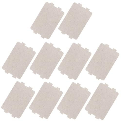 Homoyoyo 10 piezas Placa Mica Microondas Resistente al Calor Cubierta Aislante para Horno Microondas Accesorios de Repuesto