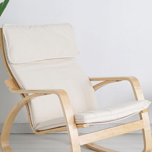 Coussin de chaise de rechange en coton Poang – Housse de fauteuil rembourrée épaisse amovible pour plus de confort et de style