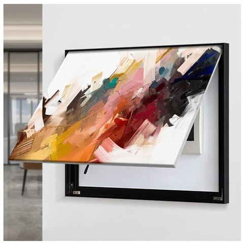 Copertura Decorativa Per Scatola Di Distribuzione, Pittura Su Porcellana Cristallina Realizzata Artigianalmente(50x40cm)