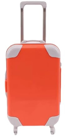 BEALIFE Dockväska Docktillbehör Resväska Barnleksak Engagerande Pedagogisk Gåva För Barn Och Dekoration För 18-tums Flicka Dockväska Kan Öppnas , Orange , 9x4.5x14.8 cm