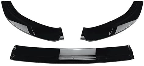 Für VW Für Golf 7 MK7 GTI R Für Rline 2012-2017 Frontstoßstange Splitter Lip Spoiler Schutzabdeckung Karosserie-Kit Frontlippe Frontspoiler(Gloss Black)