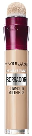 Maybelline New York Instant Anti-Age Corrector de Ojeras, 07 Sand | Corrector Multiusos, Cobertura Modulable, Enriquecida con Bayas de Goji y Haloxyl, Acabado e Hidratado, Instant Anti-Age