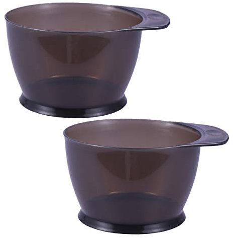 Lurrose 2 pezzi di colore per capelli ciotola di plastica colore miscelazione ciotole tinta tintura colorazione strumenti per trattamenti olio fai da te per parrucchiere salone