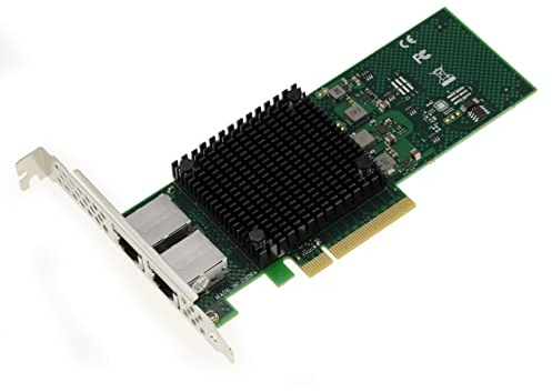 KALEA-INFORMATIQUE Tarjeta PCIe 3.0 x8 Dual ethernet RJ45 10G 5G 2.5G 1G 2 Puertos para PC y Servidor con chipset Intel X710-T2