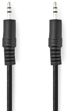 NEDIS Stereo Audio Cable, 3.5mm Male to Male, Nickel Plated Plugs, 5.0m - Connects MP3 Player or Mobile Phones to Speakerset or Amplifier, For Devices with 3.5 mm Jack