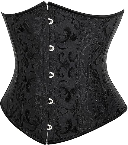 SZIVYSHI Midjekorsett Underbyst Bälte - Jacquard svart - Storlek XS