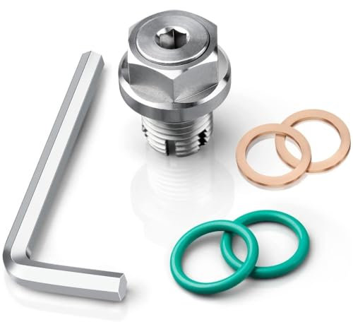 JCAKES M16,1-1,5 x 15 mm Übergröße Ölablassschraube, selbstschneidendes Ölwannengewinde-Reparaturset aus Edelstahl