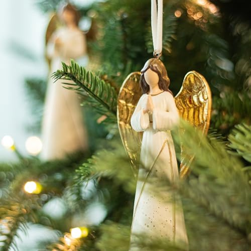 KI Store 2 Stuck 12cm Engel anhänger weihnahctskugeln christbaumkugeln weihnachtsengel Figuren für Christbaumschmuck für die Weihnachtsbaum, Weihnachts Dekoration
