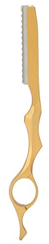 Haarschneide-Rasierer, Haarrasierer, Professionelles Haar-Styling-Trimm-Rasiermesser, Haar-Ausdünnungs-Rasierer, Haar-Texturierungs-Schneide-Rasierer (Gold)