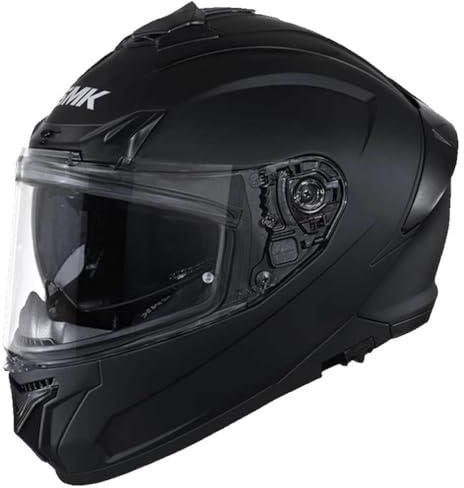 Casco de Moto Integral SMK Typhoon SV Negro Mate con Visor Solar - Homologado ECE 22.06 - Designed (L)