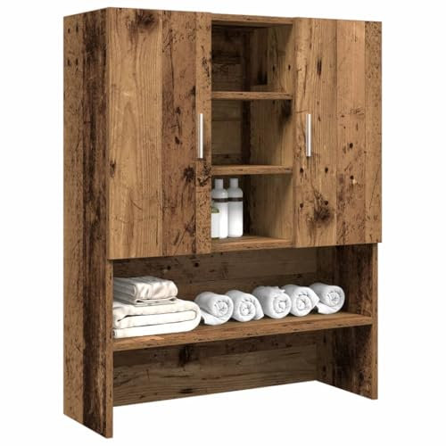 ShGaxin Mobile per Lavatrice Legno Antico 70,5x25,5x90 cm,Mobilia per Lavatrice,Mobili per Interni e per Esterni,Decorazioni per la Casa-856637