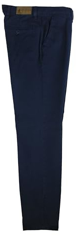 profili di Toscana - Pantaloni Chino Uomo in Cotone, Pantaloni Uomo Eleganti Elasticizzati 4 Stagioni, Pantalone Classico con Vita Regolare e Gamba Dritta 100% Made in Italy (52, Aviazione)