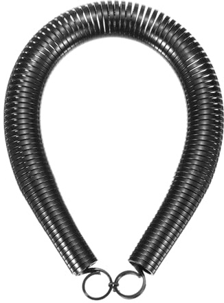 sourcing map Curvatubi a molla in PVC, diametro esterno 26,8 mm, lunghezza 450 mm, molla piegatubi per dispositivi di piegatura tubi in energia idroelettrica domestica, nero