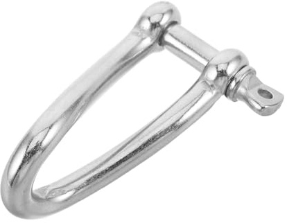 Gogogmee Grillo Marino in Acciaio Inossidabile 10 Mm Perno a Vite, Grillo di Ancoraggio Ritorto per Impieghi Gravosi, Accessorio per Sartiame e Gancio di Sollevamento Barche a Vela