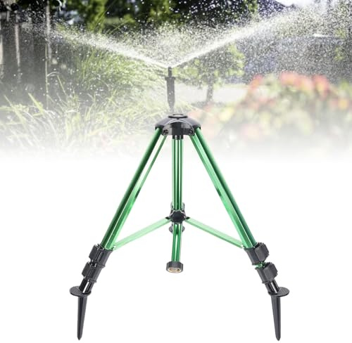 Kraftiga grässpridare, slagsprinklerhuvud på stativ 360 graders roterande sprinkler med förlängningsben Sprinkler för trädgårdsgräsmatta Us 3/4 tums invändig gänga