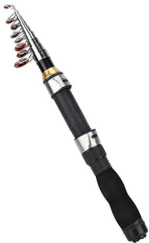 Mini Taschen Angelrute Pen Angelrute für Seefischerei Salzwasser Süßwasserfischen(1.9M)