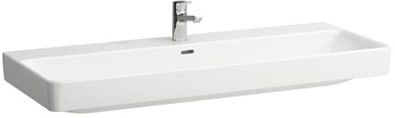 LAUFEN Running Pro S Lave-Mains, 3 Trous pour Robinet, avec trop-Plein, 1200x460, Blanc, Coloris: Blanc avec LCC - H8149654001081