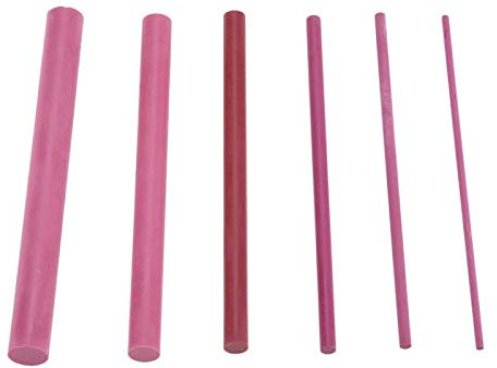 EVTSCAN 6 pièces 3000 grains rubis huile de polissage aiguiseur pierre à aiguiser ensemble d'outils