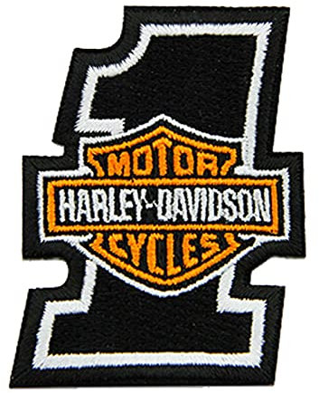 Harley-Davidson 2 inch Embroidered #1 Bar & Shield Logo Emblem Sew-On Patch