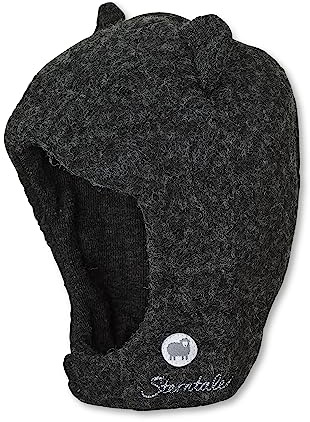 Sterntaler Unisex Baby Mütze Schalmütze aus Wolle (Merino)