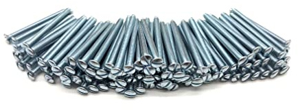 Jones DIY M3.5 Silver Electrical Socket Screws, 40mm, For Switches, Light Switch, Plug Sockets, 3.5mm x 40mm, (100)