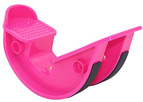 LTLCLZ 1Stück Fußwippe Wadenknöchel Stretch Board Für Achillessehnenentzündung Muskel Stretch Massage Fitness Pedal Stretcher Plantar Für Yoga,Rosa