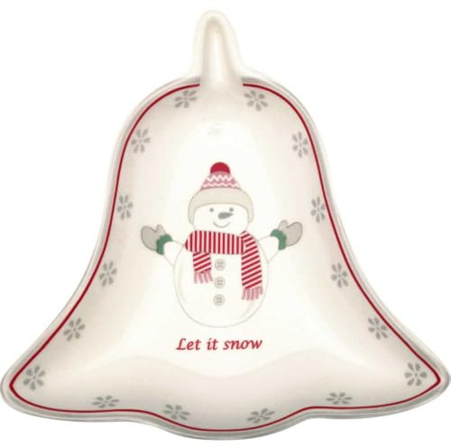 GreenGate Bell Plate Abella Xmas White