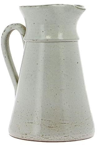 Broc à cidre blanc en grès blanche de noron de 1L Poterie Turgis - Pichet fait à la main - Produits-Normandie