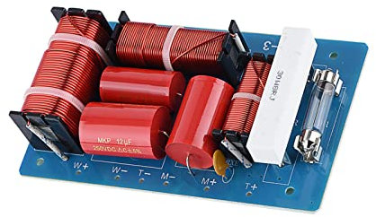 Yctze 3-Wege-Frequenzteiler, Hi-Fi-Audiofiltermodul für Hochleistungslautsprecher, Ideal für Heimkino, Auto-, 3-Wege-Frequenzweiche, Passive 3-Wege-Frequenzweiche,