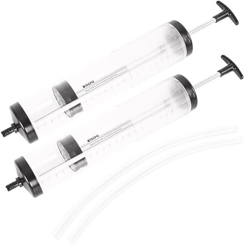 TECPO 2x Motoröl Absaugpumpe Ölwechsel Pumpe Umfüllpumpe 500ml Handpumpe Getriebeöl