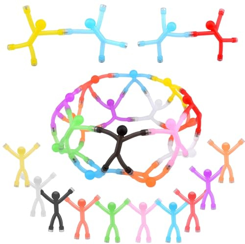 20 Stück Magnete Stark für Magnettafel, 10 Farben Kühlschrankmagnete Mann, Magnetische Neodym Magnet Cute, Bunte Humanoide Magnetmagnete, Magnetische Personenmagnete für Büro, Dekoratives Whiteboard