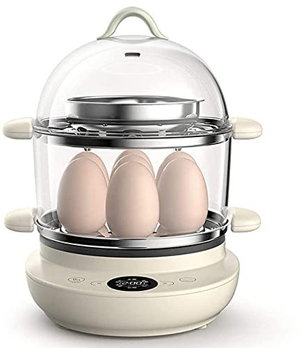 Olla para cocinar, escalfador Huevos, hervidor Huevos eléctrico 14 Pulgadas Capacidad, hervidor Huevos eléctrico rápido, hervidor Huevos con función Apagado automático, hervidor Huevos multifunción